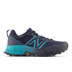 New Balance Women's Fresh Foam X Hierro v7 GTX in Blue/Green/Yellow Synthetic, Narrow