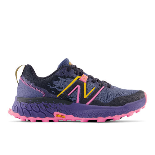 New Balance Women's Fresh Foam X Hierro v7 in Blue/Pink/Black/Yellow Synthetic, Narrow