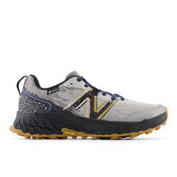 New Balance Women's Fresh Foam X Hierro v7 Gore-Tex® in Grey/Black/Blue Synthetic, Narrow