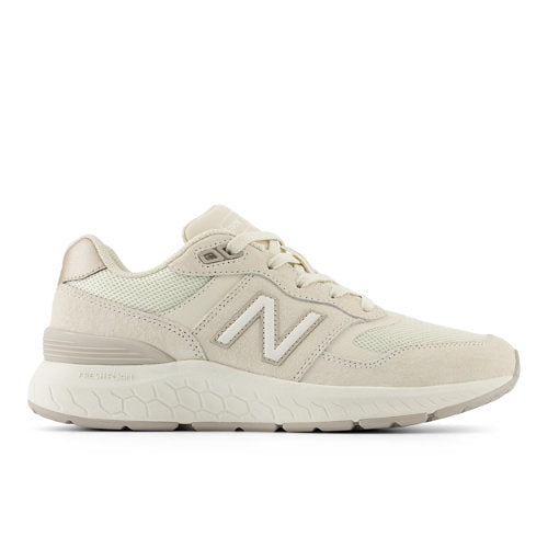 New Balance Women's Fresh Foam Walking 880 v6 in Beige Synthetic, Narrow