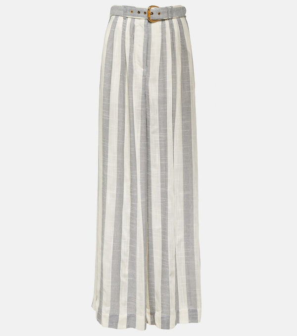 Zimmermann Matchmaker striped wide-leg pants