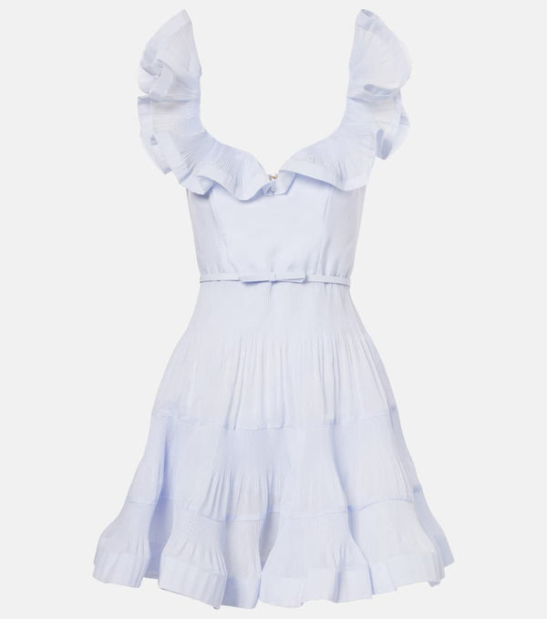 Zimmermann Pleated riffles bustier dress