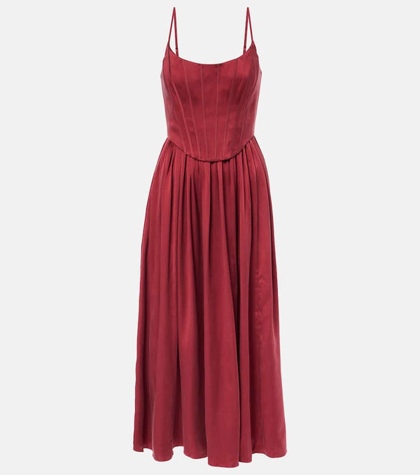 Zimmermann Silk satin bustier dress