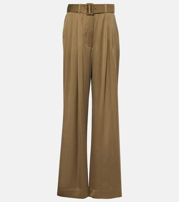 Zimmermann Tuck silk wide-leg pants